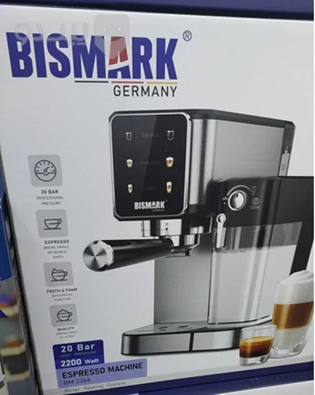 اسپرسو ساز با مخزن شیر بیسمارک مدل BM2266