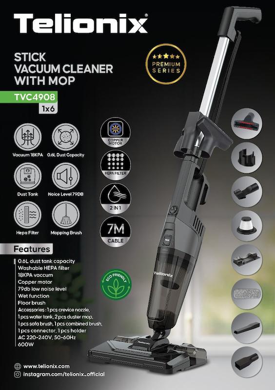 جارو برقی تلیونیکس مدل TVC4908