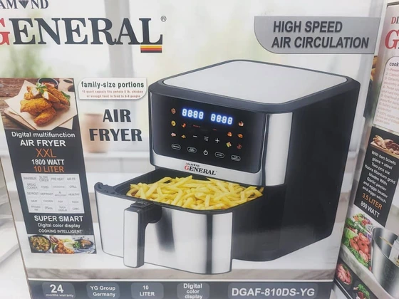 سرخ کن بدون روغن جنرال مدل DGAF-810DS-YG