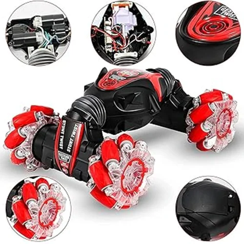 ماشین بازی کنترلی مدل کمرشکن چرخ کپسولی طرح دو ریموت ساعتی