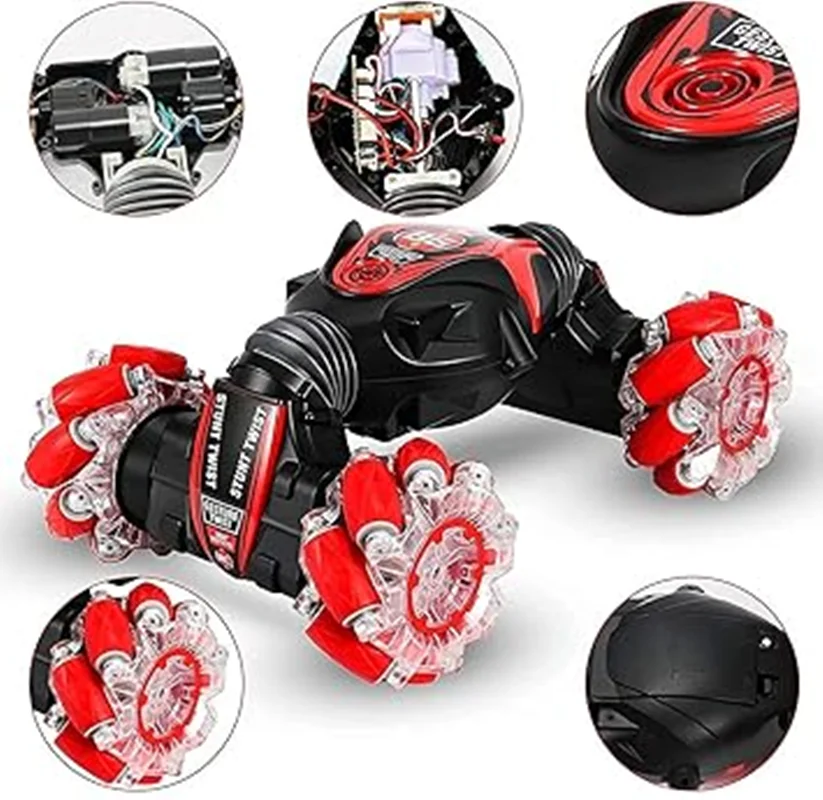 ماشین بازی کنترلی مدل کمرشکن چرخ کپسولی طرح دو ریموت ساعتی