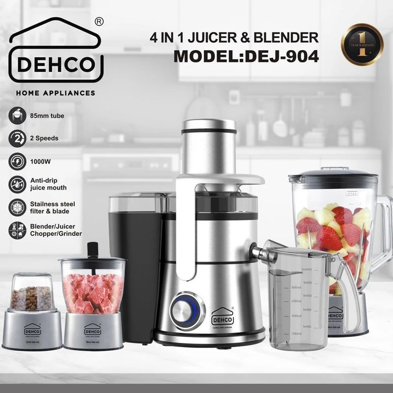 آبمیوه‌گیر چهار کاره دهکو مدل DEJ-904