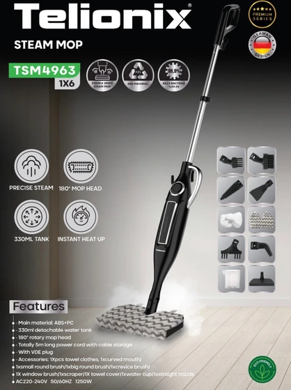 کف شور و بخارشور تلیونیکس مدل tsm 4963