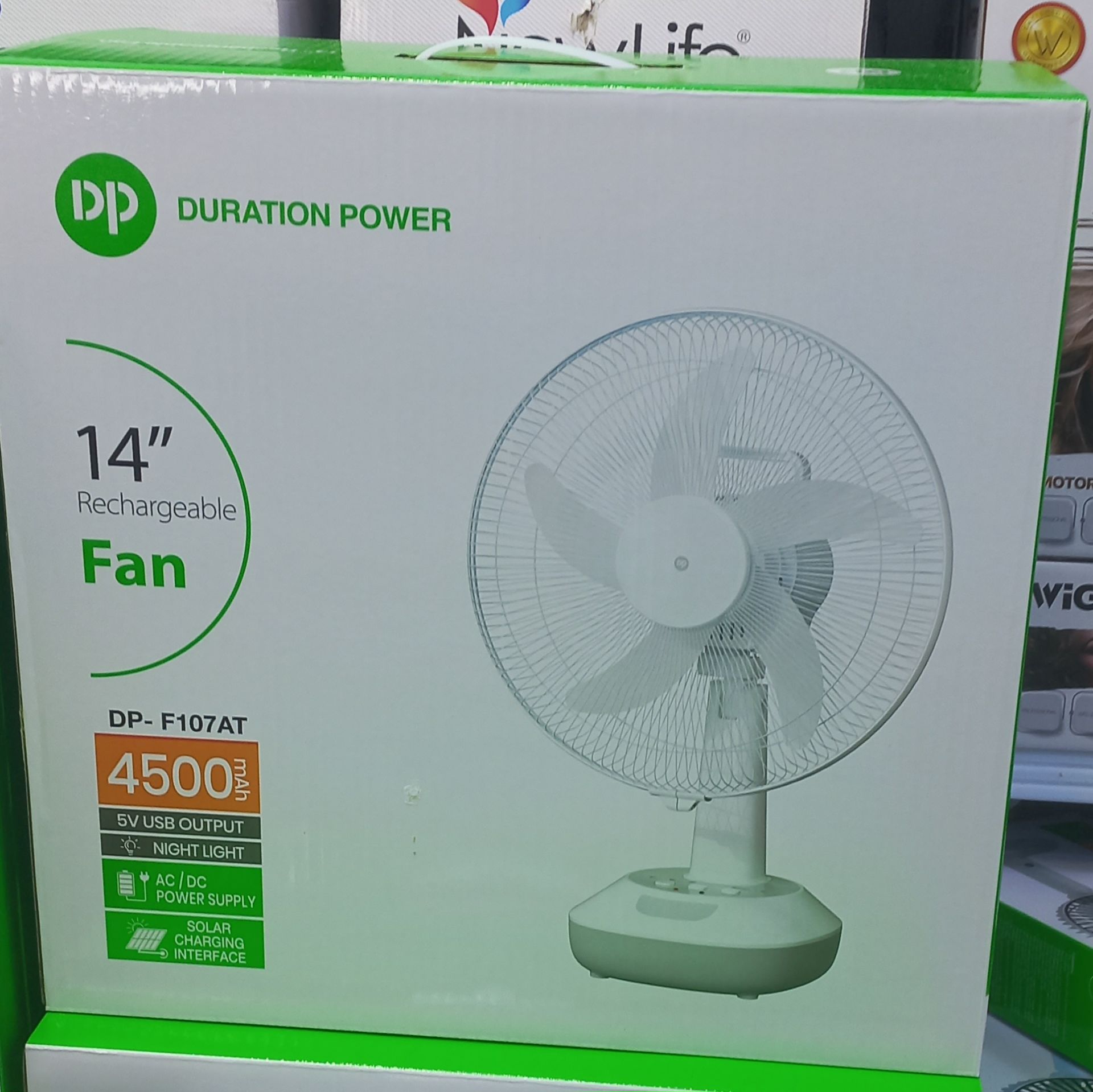 پنکه شارژی دی پی مدل DP-F107AT