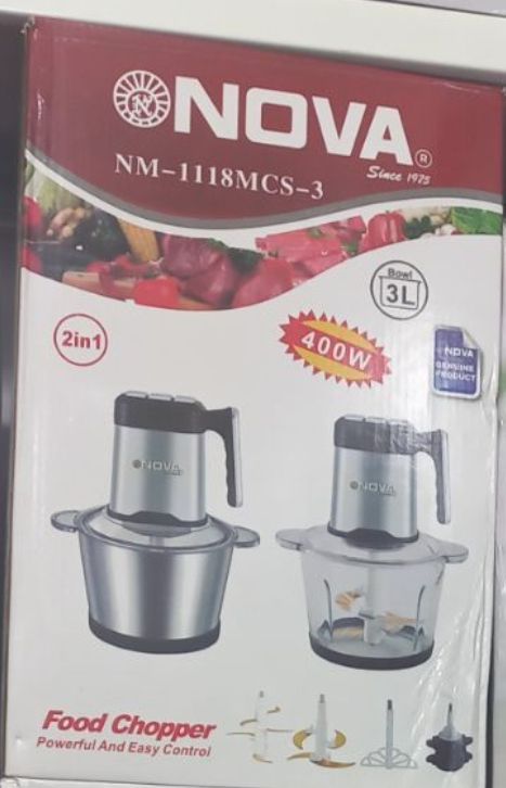 خردکن ۲ کاسه نوا مدل MN-1118CS-3