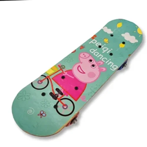 اسکیت برد چوبی مدل پپا پیگ سایز کوچک