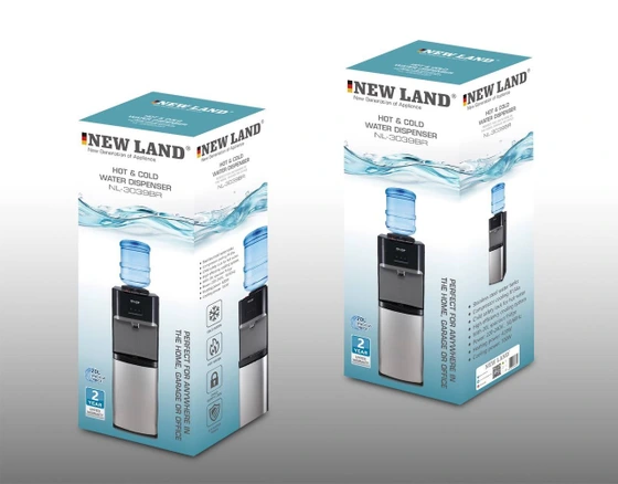 آبسردکن ایستاده یخچال دار نیولند مدل NL2665BR